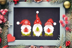 Christmas svg, christmas gnomes svg files for cricut t shirt Product Image 4