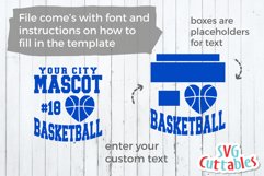 Basketball SVG | Basketball Template 0030 | Shirt Design Product Image 2