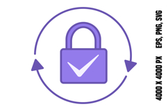 Colored Locked Icon Product Image 1