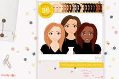 Girl clipart avatar, female logo, social brand LVB62 Mai Product Image 1