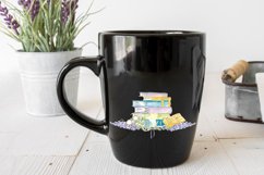Lavender and Books Sublimation Design for Readers Product Image 5