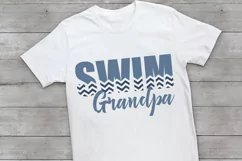 Swim Grandpa SVG DXF PNG Cut File Product Image 2