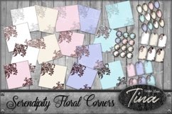 Pastel Floral Scroll Spring 51pc Pages and Coordinating Tags Product Image 1