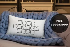 20X12 Pillow Indoor Mockups - 4 |PNG - 3000X3000 px Product Image 1