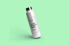 Rounded Long Bottle 3D Mockup Template Photoshop Product Image 1