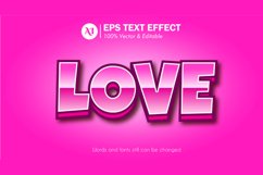 Love Editable Illustrator Text Effect Product Image 1