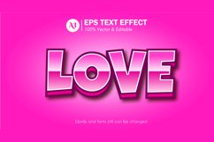 Love Editable Illustrator Text Effect Product Image 1