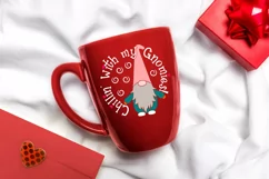 Chillin' with my Gnomies, Gnome design. SVG / DXF / PNG Product Image 2