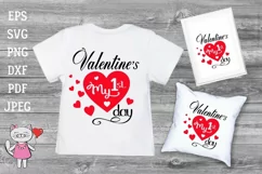 My First Valentines Day, Cutting files Cricut Product Image 2
