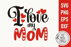 Valentine Baby svg | I love my Mom svg Product Image 2