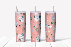 Skinny Tumbler design. 20 Oz tumbler. Valentine sublimation Product Image 2