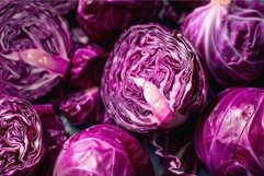 Fresh red cabbage heads showing vibrant purple color and tex Product Image 1