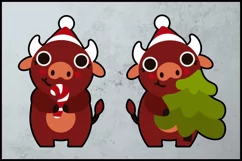 New year bull or ox - symbol of 2021. Sublimation printing Product Image 2