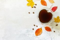 Autumnal concept with cup of hot coffee. Product Image 1