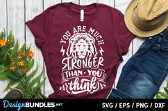 You are much stronger than you think svg Product Image 2