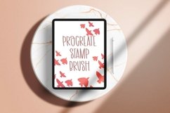 Birds In Flight Stamp Effect Procreate Brush Product Image 1