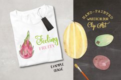 Fun Fruit Watercolors Clipart Elements Melon Dragon Product Image 2