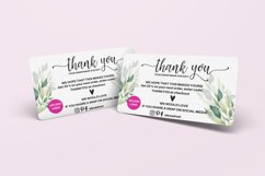 Greenery Thank You Business Card Product Image 6