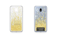 Samsung Galaxy J3 2017 UV TPU Liquid Glitter Case Design Mock-up Product Image 1