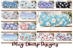 110 Flower Mug Wrap Bundle, Floral Sublimation PNG, Boho PNG Product Image 8