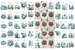 Merry Christmas Card. Printable cards BUNDLE Product Image 8