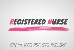 Registered nurse SVG. RN SVG. T-shirt design svg Product Image 2