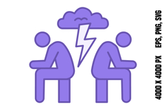 Colored Conflicts Icon Product Image 1