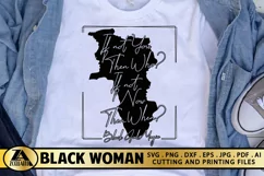 Black Woman SVG Black Girl SVG Black History SVG Cut Files Product Image 1