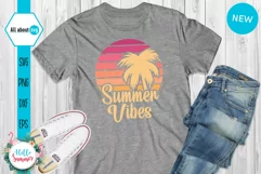 Summer Vibes Sunset Svg, Sunrise Svg, Sunset Vintage Svg Product Image 5