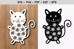 Cat Paper Template SVG Design Product Image 1