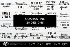Quarantine SVG Bundle, Social Distancing Shirt Bundle, Product Image 1
