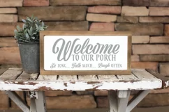 Welcome To Our Porch SVG DXF PNG Cut File Product Image 2