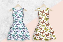 3 patterns with magical colorful butterflies digital paper Product Image 10