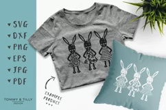 Bunny Rabbits - SVG DXF PNG EPS JPG PDF Cutting File Product Image 3