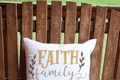 Faith Family Farm SVG | Rustic and home cut file Product Image 2