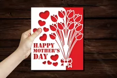 Papercut Happy Mothers Day Flower Bouquet Card Cover Product Image 3