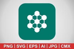 Vector Molecule Icon Product Image 1