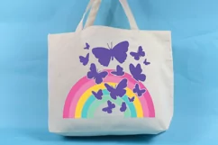 Rainbow SVG PNG EPS DXF Files Butterfly SVG Cut File Product Image 2