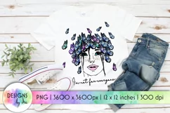 Butterfly Girl Print | Elegant Design | Sublimation Print Product Image 1