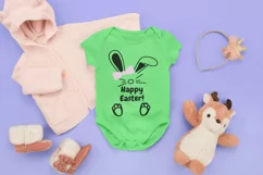 Easter girl svg, cute baby svgcut file, Easter baby svg Product Image 2