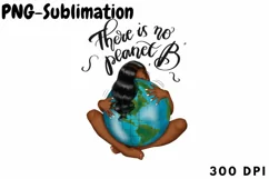 Eco Friendly Design Afro Girl Planet Png Product Image 1