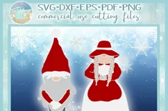 Mr and Mrs Gnome SVG Dxf Eps Png PDF Files for Cricut Product Image 4