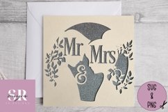 Mr &amp; Mrs card| Paper cutting | wedding card SVG Product Image 3