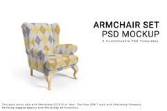 Armchair Upholstery Mockup Set Product Image 1