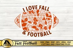 Football SVG PNG EPS DXF Fall Quotes SVG FALL SVG Cut file Product Image 2