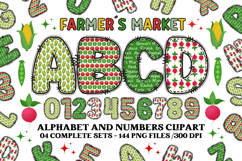 Fall Autumn Alphabet png clipart, fall autumn letters doodle Product Image 1