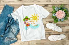 Beauty And The Beach Summer Design | Flamingo Funny Print Product Image 2
