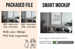 Wooden Frame Smart Mockup PSD &amp; JPG Template Graphic Product Image 2