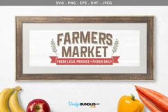 Farmers Market Fresh Local Produce - svg & printable Product Image 1