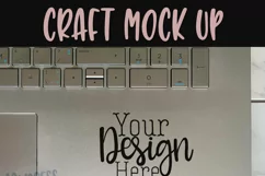 Laptop decal on hexagons IV | Craft mock up Product Image 2